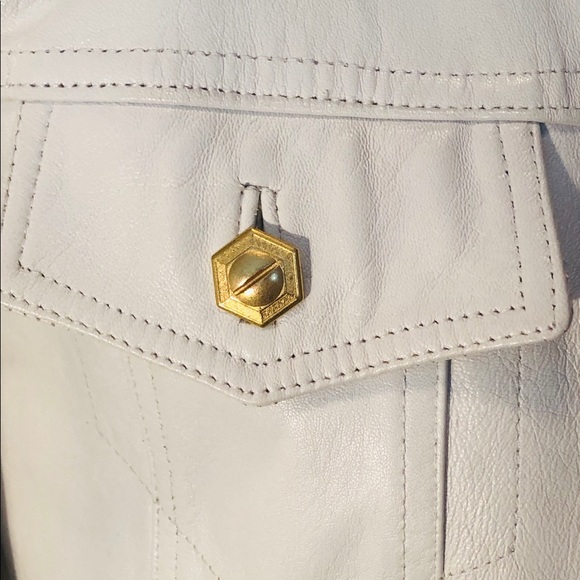 Neiman Marcus White leather Jacket - Picture 4 of 5